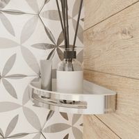 Полка корзина Iddis угловая Хром арт-SHE11SPi44 — фото 2, Полки для ванной и душа