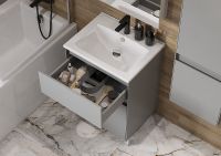 Тумба под раковину Aquaton Форест 60 Туманный серый арт-1A278201FR4D0 — фото 8, Тумбы под раковину