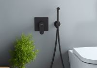 Гигиенический душ со смесителем Aquatek Оберон Черный матовый арт-AQ1219MB — фото 5, Гигиенические души