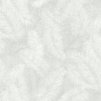Обои Grandeco Happy Винил на флизелине (1,06*10,05) Белый/Серый, Перья арт-R132125 — фото 1, Обои для стен