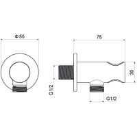 Товар: Шланговое подключение Aquatek Хром арт-AQ2464CR - фото 2 Шланговое подключение Aquatek Хром арт-AQ2464CR — фото 2, Шланговые подключения
