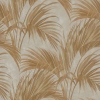 Обои Zambaiti Parati Satin Flowers IV Винил на флизелине (0,53*10,05) Бежевый/Коричневый/Золото, Листья арт-Z66826 — фото 1, Обои для стен