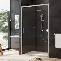 Душевая дверь AM.PM Gem 120 профиль Хром матовый стекло прозрачное арт-W90G-120-1-195MT — фото 4, Раздвижные душевые двери