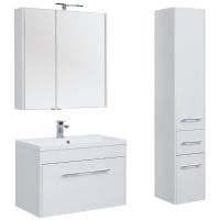 Тумба под раковину Aquanet Августа 90 подвесная Белая арт-210030 — фото 3, Тумбы под раковину