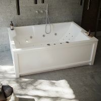 Акриловая ванна Aquatek Дорадо 190х130 без гидромассажа без панелей с каркасом (разборный) со слив-переливом арт-DOR190-0000006 — фото 3, Акриловые ванны