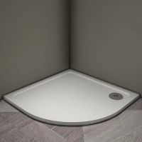 Душевой поддон из искусственного камня Veconi Tezeo TZ-10 80x80 Белый глянец арт-TZ10-80PL-01-19C3 — фото 1, Душевые поддоны из искусственного камня