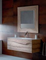 Тумба под раковину Clarberg Papyrus Wood 100 подвесная Светлое дерево арт-Pap-w.01.10/LIGHT — фото 7, Тумбы под раковину