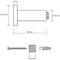 Крючок Bemeta Omega Хром арт-104206132 — фото 2, Крючки для полотенец