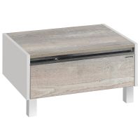 Тумба Aquaton Капри 55 Бетон пайн Белая арт-1A231003KPDA0 — фото 1, Комоды и тумбы для ванной комнаты