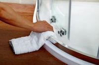 Душевой уголок Cezares Pratico R-2 90x90 профиль Хром стекло рифленое арт-PRATICO-R-2-90-P-Cr — фото 3, Душевые уголки четверть круга