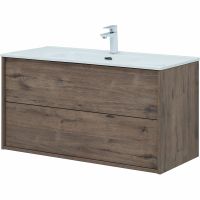 Товар: Тумба под раковину Aquanet Lino 100 Flat подвесная Дуб веллингтон арт-287545 - фото 3 Тумба под раковину Aquanet Lino 100 Flat подвесная Дуб веллингтон арт-287545 — фото 3, Тумбы под раковину