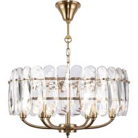 Люстра Maytoni Modern Suite Прозрачная Латунь арт-MOD122PL-06BS — фото 1, Люстры