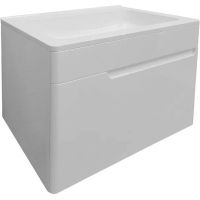 Тумба с раковиной Эстет Kare Luxe 60 подвесная Белая арт-ФР-00007077 — фото 1, Тумбы с раковиной