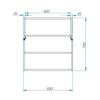 Зеркальный шкаф Эстет Monaco 70 Белый арт-ФР-00002238 — фото 4, Зеркальные шкафы в ванную