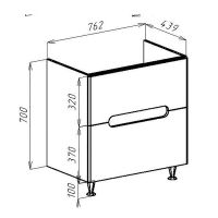 Тумба под раковину Bellezza Андрэа 80 Белая арт-4639013000019 — фото 6, Тумбы под раковину