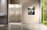 Душевой уголок Vincea Garda 110х100 профиль Хром стекло шиншилла арт-VSR-1G1011CH — фото 2, Прямоугольные душевые уголки