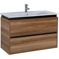 Товар: Тумба с раковиной Creavit Verti 100 подвесная Орех арт-VE0100.00.VV - фото 1 Тумба с раковиной Creavit Verti 100 подвесная Орех арт-VE0100.00.VV — фото 1, Тумбы с раковиной