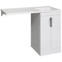 Тумба под раковину Runo Лира 105 Белая арт-00-00000144 — фото 4, Тумбы под раковину