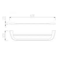 Товар: Полотенцедержатель Abber Nord двойной Хром арт-AA1553 - фото 3 Полотенцедержатель Abber Nord двойной Хром арт-AA1553 — фото 3, Полотенцедержатели