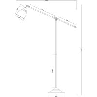 Торшер Artelamp Braccio Белый арт-A2054PN-1WH — фото 9, Торшеры