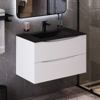 Товар: Тумба с раковиной Bond Cube 80 подвесная Белая матовая арт-T01805-S05B - фото 2 Тумба с раковиной Bond Cube 80 подвесная Белая матовая арт-T01805-S05B — фото 2, Тумбы с раковиной