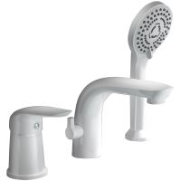 Смеситель на борт ванны Orange Белый глянцевый арт-M60-333w — фото 1, Смесители на борт ванны