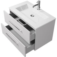 Тумба под раковину Creto Ares 80 подвесная Белая арт-10-1113W — фото 3, Тумбы под раковину