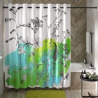 Штора для ванны WasserKRAFT Dill 200х200 Полевые цветы арт-SC-39103 — фото 1, Шторы для ванной