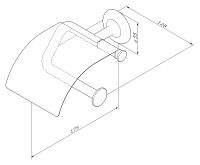 Держатель туалетной бумаги AM.PM Like Хром арт-A80341500 — фото 8, Держатели туалетной бумаги