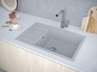 Кухонная мойка Paulmark Flugen 60 Серый металлик арт-PM317850-GRM — фото 3, Кухонные мойки