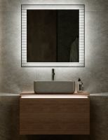 Зеркало Jorno Karat 80 с подсветкой с бесконтактным выключателем арт-Kar.02.80/P/W — фото 5, Зеркала в ванную комнату