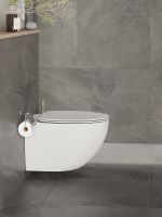 Комплект унитаза с инсталляцией Orange с сиденьем Микролифт и Черной матовой клавишей смыва арт-CI07-100W+APB144 — фото 9, Комплекты унитаз + инсталляция