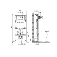 Комплект унитаза с инсталляцией Point Афина с сиденьем Микролифт и Белой клавишей смыва арт-886914GBO1+PN41041 — фото 15, Комплекты унитаз + инсталляция