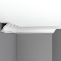Товар: Карниз Decomaster 2400x70x70 мм арт-96257 - фото 1 Карниз Decomaster 2400x70x70 мм арт-96257 — фото 1, Карнизы