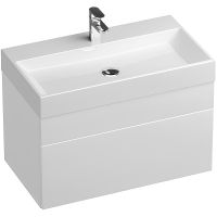 Тумба под раковину Ravak SD Natural 80 подвесная Белая глянцевая арт-X000001052 — фото 1, Тумбы под раковину