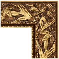 Зеркало Evoform Exclusive Floor 203х114 с фацетом в багетной раме - Византия золото 99 мм арт-BY 6164 — фото 2, Зеркала в ванную комнату