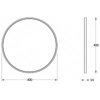 Зеркало Evoform Impressive d40 в раме - Черный цвет арт-BY 7541 — фото 3, Зеркала в ванную комнату