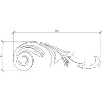 Товар: Орнамент Европласт 6x156x51 мм арт-1.60.120 - фото 2 Орнамент Европласт 6x156x51 мм арт-1.60.120 — фото 2, Колонны