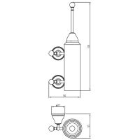 Ершик для унитаза Migliore Provance Золото арт-17693 — фото 4, Ершики для унитаза