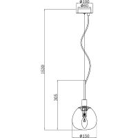 Подвесной светильник Maytoni Modern Erich Белый Никель арт-MOD221-PL-01-N — фото 5, Подвесные светильники