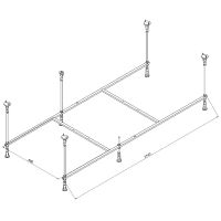 Товар: Каркас для ванны AM.PM Func 180x80 Серый арт-W84A-180-080W-R - фото 2 Каркас для ванны AM.PM Func 180x80 Серый арт-W84A-180-080W-R — фото 2, Комплектующие