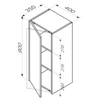 Товар: Подвесной шкаф AM.PM Func 40 Белый матовый арт-M8FCH04029WM - фото 6 Подвесной шкаф AM.PM Func 40 Белый матовый арт-M8FCH04029WM — фото 6, Шкафы для ванной