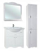 Шкаф пенал Bellezza Кантри 35 Белый арт-4629904000013 — фото 4, Пеналы для ванной комнаты