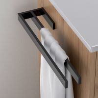 Полотенцедержатель Timo Petruma двойной Черный матовый арт-15252/03 — фото 3, Полотенцедержатели