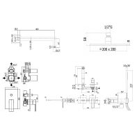 Комплект смесителей Paffoni Elle Хром арт-KITEL015CR105 — фото 8, Готовые комплекты для ванной комнаты
