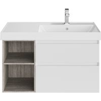 Товар: Тумба под раковину Kerama Marazzi Cubo 90 R CUB.90Rh\WHT.M подвесная Белая матовая Дерево арт-CUB.90Rh\WHT.M - фото 1 Тумба под раковину Kerama Marazzi Cubo 90 R CUB.90Rh\WHT.M подвесная Белая матовая Дерево арт-CUB.90Rh\WHT.M — фото 1, Тумбы под раковину