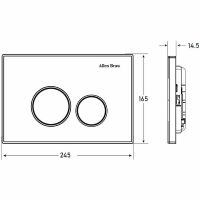 Товар: Клавиша смыва Allen Brau Priority Сатин арт-9.20001.MG - фото 2 Клавиша смыва Allen Brau Priority Сатин арт-9.20001.MG — фото 2, Кнопки смыва