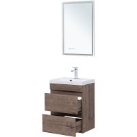 Тумба под раковину Aquanet Нота New 50 подвесная Дуб веллингтон табак арт-334190 — фото 10, Тумбы под раковину