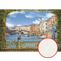Фреска Ortograf Венеция 3978 Фактура флок FLK Флизелин (3,9*2,7) Разноцветный, Город арт-3978 (флок FLK) — фото 1, Фрески