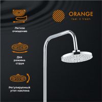Душевая система Orange Berni Хром арт-M09-911cr — фото 2, Душевые стойки